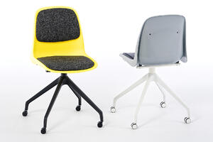 Das Drehgestell ist in schwarz und weiß erhältlich